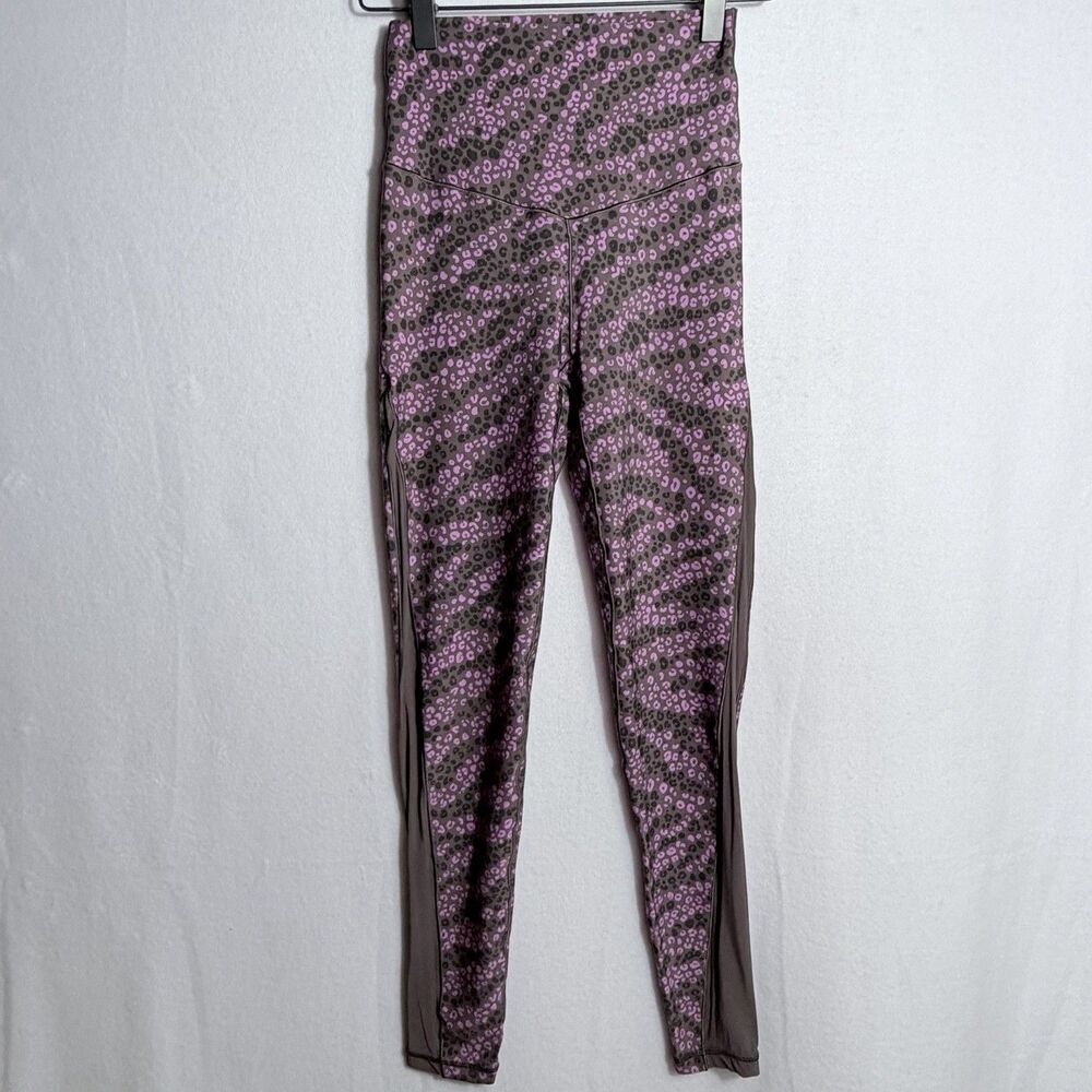 Offline By Aerie High Rise Real Me Pink Brown Leopard Print 7/8 Leggings Size S